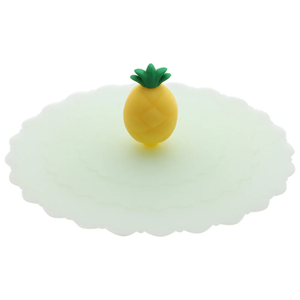 Cartoon 10cm Cute Silicone Cup Cover - Heat-Resistant, Leak-Proof, Dustproof Sealed Lid for Tea Cups