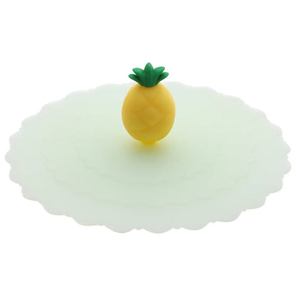 Cartoon 10cm Cute Silicone Cup Cover - Heat-Resistant, Leak-Proof, Dustproof Sealed Lid for Tea Cups