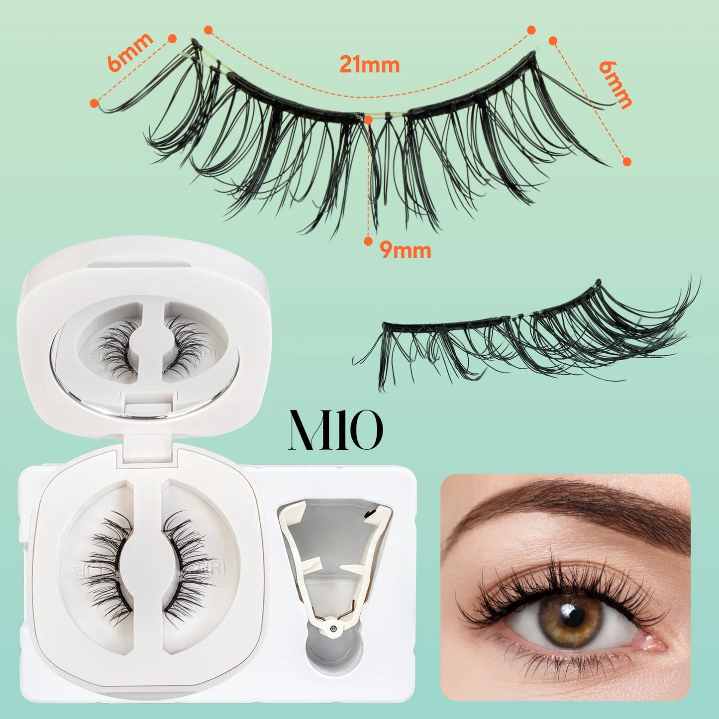 VYRILA Soft Magnetic Eyelashes – No Glue 3D Reusable Lashes for Natural Look & Easy Eye Makeup Application