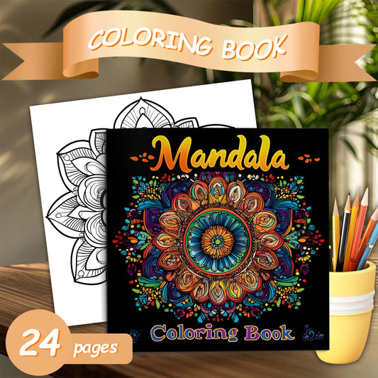 Mandala Coloring Book for Adults - Stress Relief Creative Coloring Practice Book for Relaxation, Parties & Birthday Gifts
