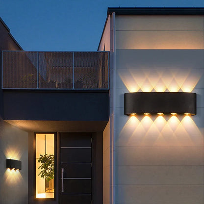 Up & Down LED Wall Lamp - Waterproof Modern Indoor & Outdoor Lighting for Bedroom, Living Room & Corridor