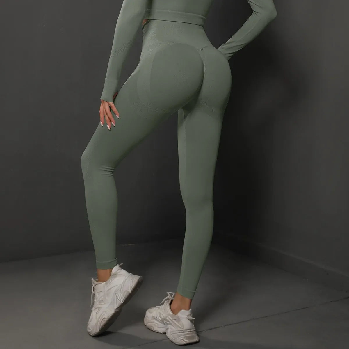 High Waist Women’s Yoga Leggings – Seamless Push-Up Fitness, Running & Gym Pants with Hip Lift and High Elasticity