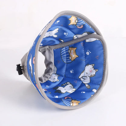 Soft Cat Recovery Collar – Adjustable Protective Elizabethan Cone for Post-Surgery Comfort, Lightweight Pet Collar