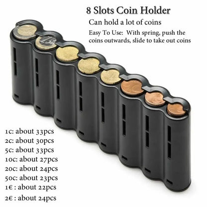 Multi-Pocket Waist Bag – Portable Euro Coin Holder & Money Storage Wallet for Waiters, Drivers & Phones