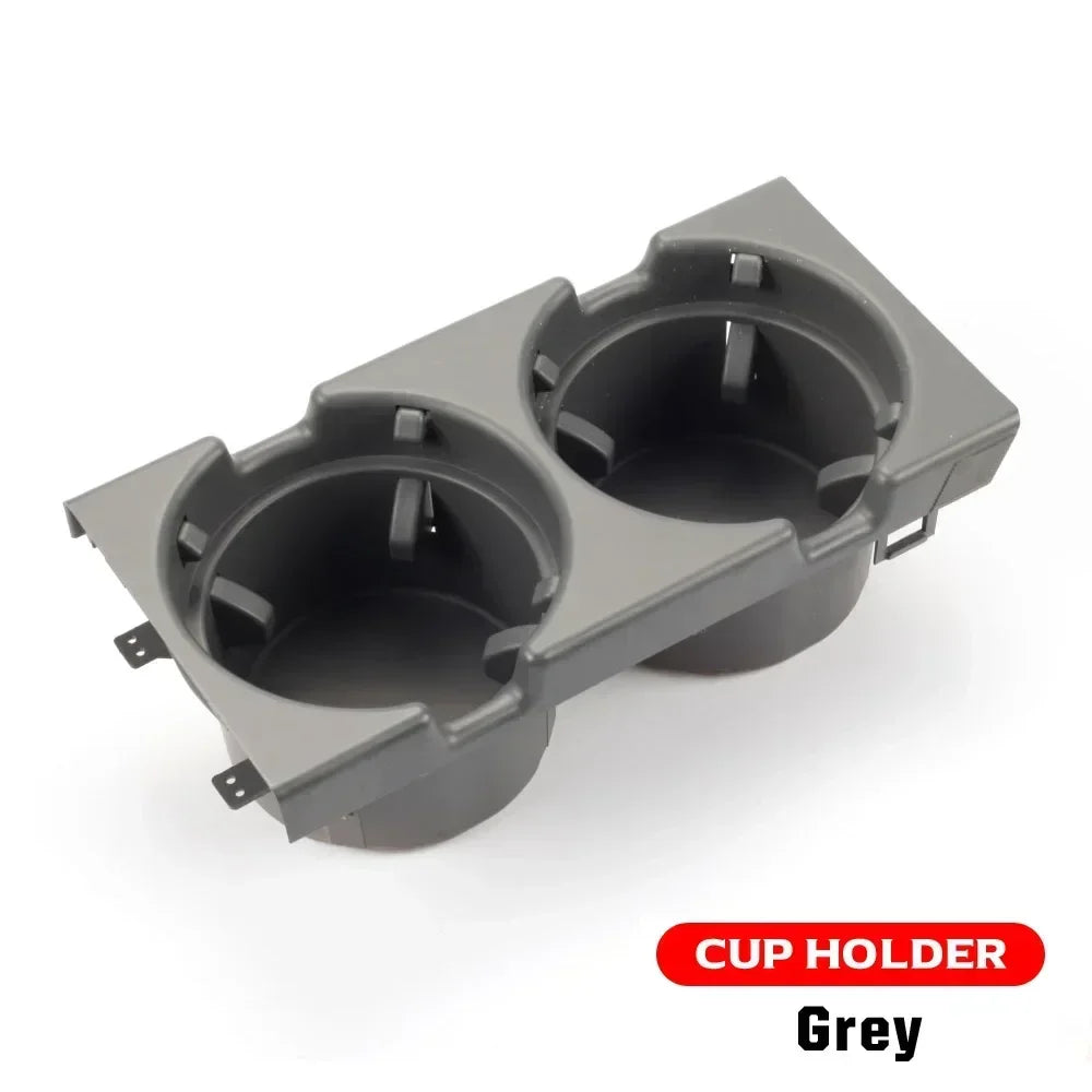 Double Hole Car Storage Box – Coin & Cup Holder for BMW E46 Series 1999-2006, Front Center Console, OEM 51168217953