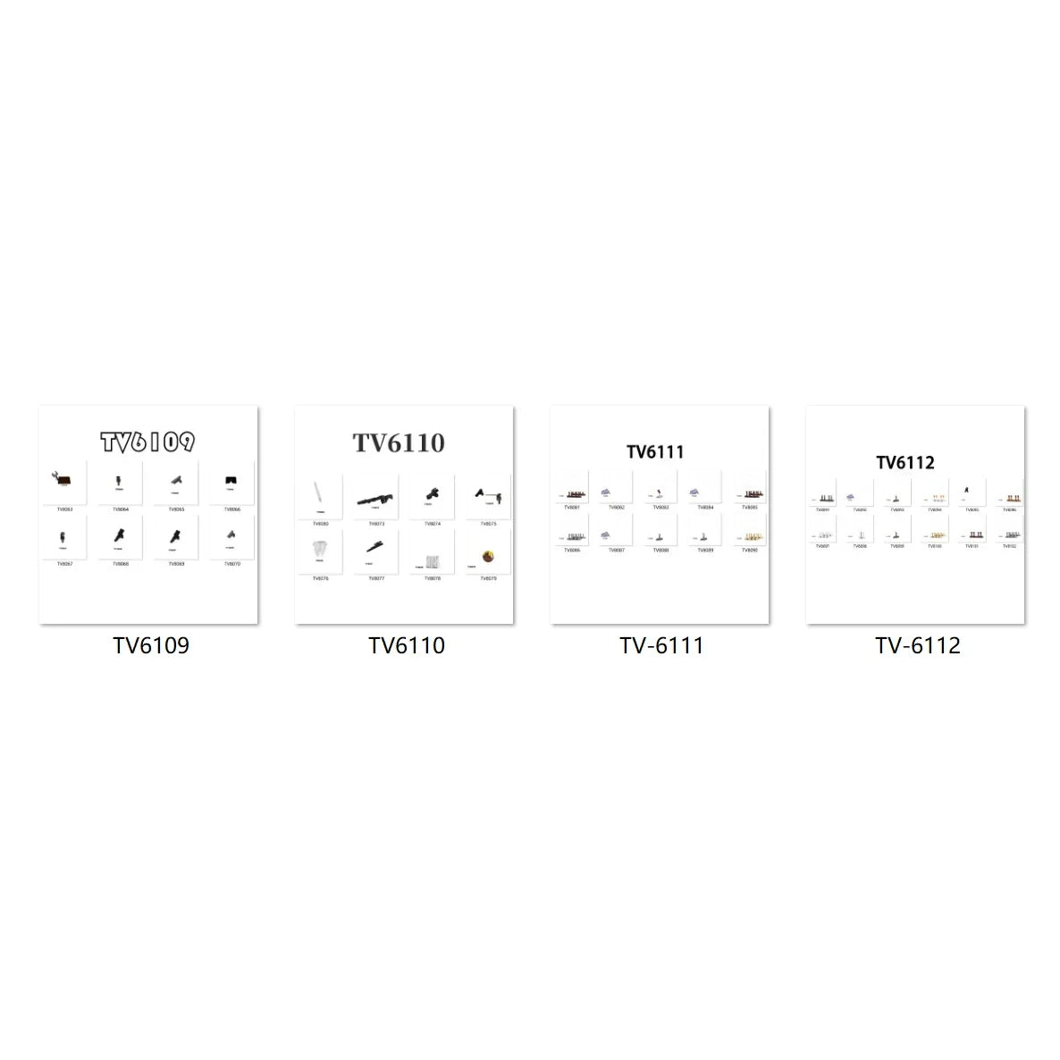 Mini Figure Statue Ornament - Small Building Block Sculpture Educational Toy for Kids & Collectors