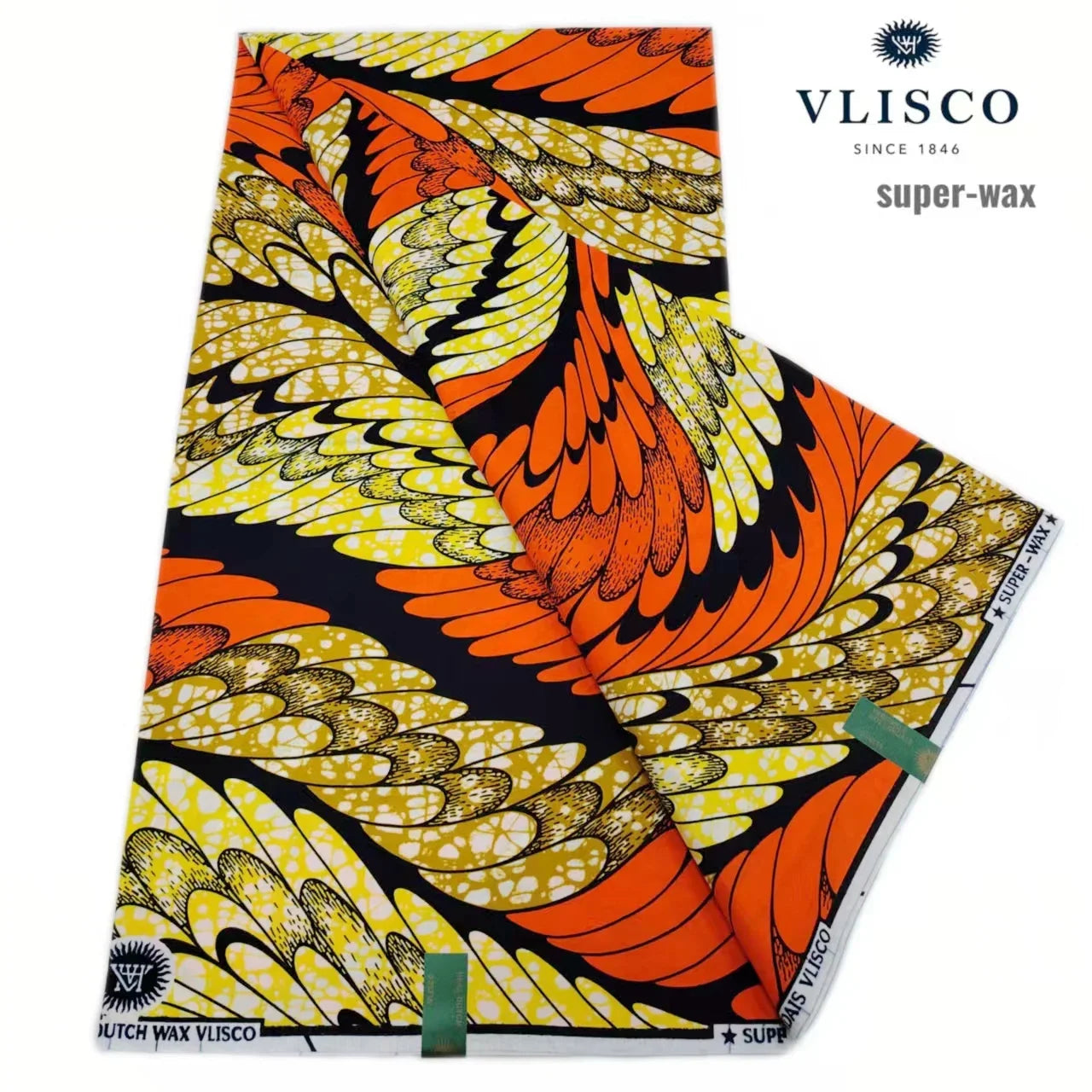 Original African Wax Print Fabric - 6 Yards Soft 100% Cotton Nigerian Ankara Pagne Batik Material