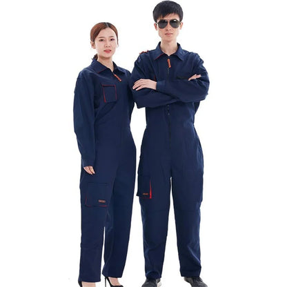 Work Coverall Uniform - Unisex Welding Suit for Mechanics, Car Repair & Workshop Protection