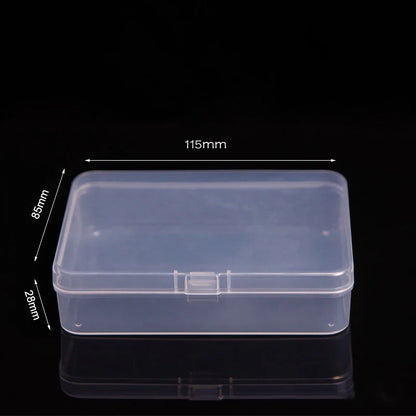Mini Rectangular Plastic Storage Box – Translucent, Dustproof Jewelry & Small Item Container