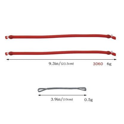 Folding Slingshot Rubber Bands - 3060 Replacement Bands for Professional & DIY Slingshot Accessories