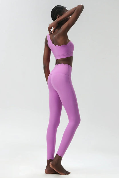 2PCS Women’s Seamless Yoga & Fitness Set – Sports Bra with Leggings & Gym Shorts Workout Outfit