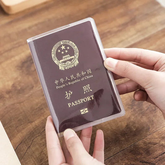 Waterproof PVC Passport Cover & Wallet – Business Card & Document Holder Pouch