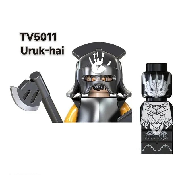 TV6403/TV6404/TV6405 Blocks Toy Set — Orcs, Dwarfs, Elves & Rohan Knight Action Figures Building Bricks for Kids Gift