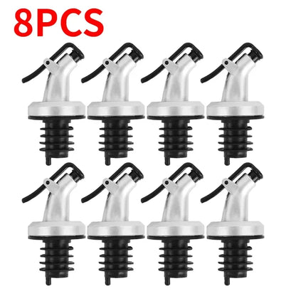 Leak-Proof Oil Bottle Stopper - Food Grade Sauce Nozzle Liquor Dispenser Wine Pourer & Kitchen Seasoning Tool