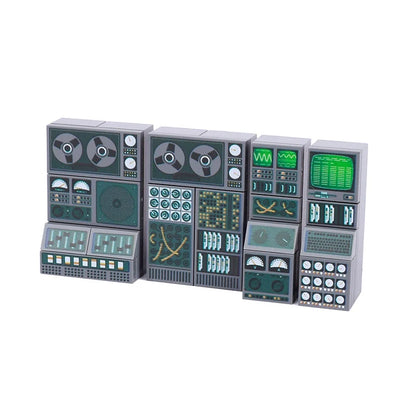 City Tech Building Blocks - Computer Control Center Model with Audio Radar & Keyboard