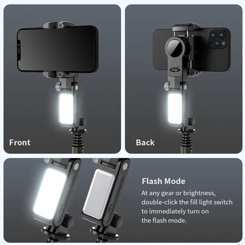 360° Rotation Gimbal Stabilizer & Selfie Stick – Tripod for iPhone & Smartphone Live Photography