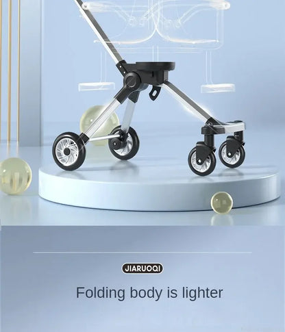 Lightweight Double Stroller with Canopy — Twin Umbrella Stroller for Infants & Toddlers, Compact Foldable Aluminum Frame