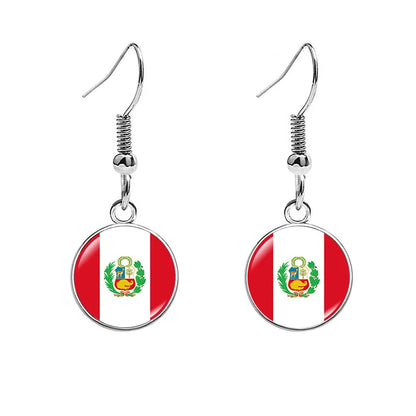 France National Flag Earrings - Multicolor Country Flag Jewelry for Women, Travel Pride & Celebration Gifts