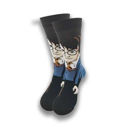 Cartoon Animation Fashion Socks for Men & Women – Autumn Winter Street Style Trendy Casual Combed Cotton Socks