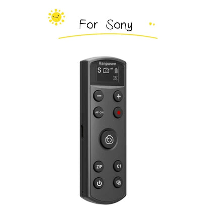 Hanpusen USB-C Bluetooth Camera Remote - Wireless Shutter Release with OLED Screen for Sony Canon Nikon Fujifilm Cameras