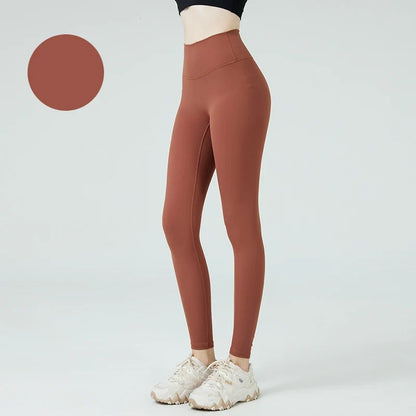 Women's High Waist Seamless Leggings - Naked Feel Push Up Yoga Pants For Fitness, Running & Gym Training