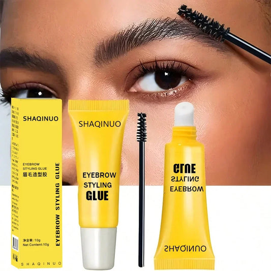 Eyebrow Shaping Gel - Strong Hold Brow Styling Cream with Brush