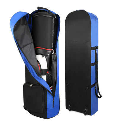 PGM Golf Aviation Bag HKB002 – Foldable Large Capacity Travel Bag with Silent Wheels for Airplane Consignment