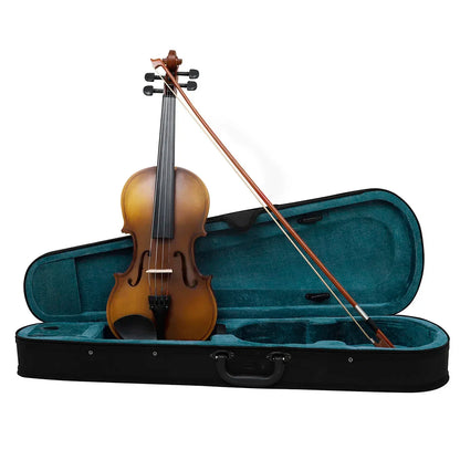 Astonvilla 4/4 Retro Violin - Professional Acoustic Fiddle with Solid Wood Design, Case and Bow