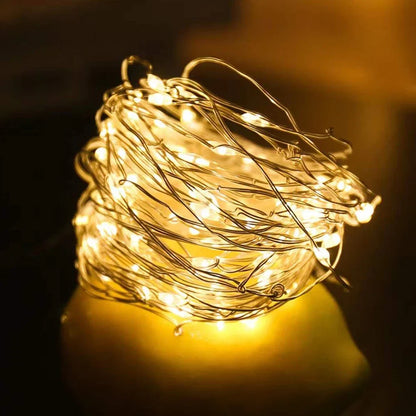 LED Copper Wire Fairy Lights - Waterproof Battery Operated String Lights for Wedding, Party, Christmas & DIY Decorations