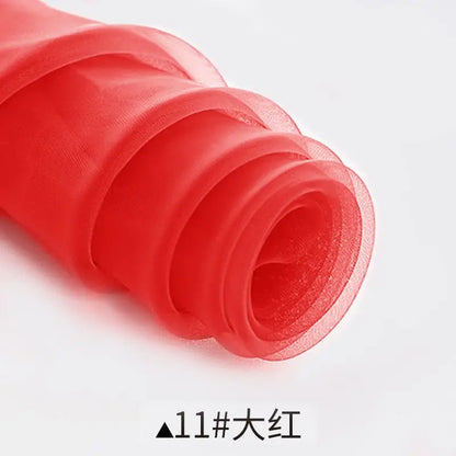 Sheer Organza Fabric Roll - Wedding Party Decoration Material for Romantic Events & Birthday Decor