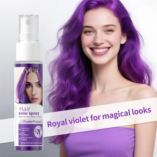 Halloween Hair Color Spray - Washable Temporary Hair Dye for DIY Party Styling, One-Time Color & 8 Shades