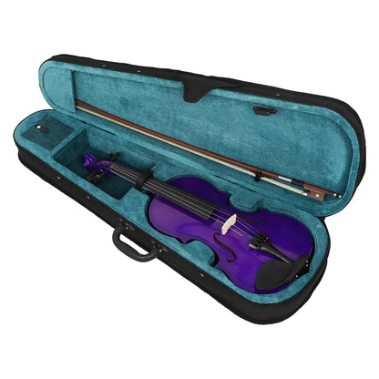 IRIN V-10 Acoustic Violin - Solid Wood Beginner Fiddle with Case, Bow & Accessories for Student Musicians