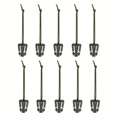 10PCS MOLLE Carabiner Clips - Outdoor Backpack Buckle Hooks EDC Tactical Bag Accessories for Camping Hiking Gear