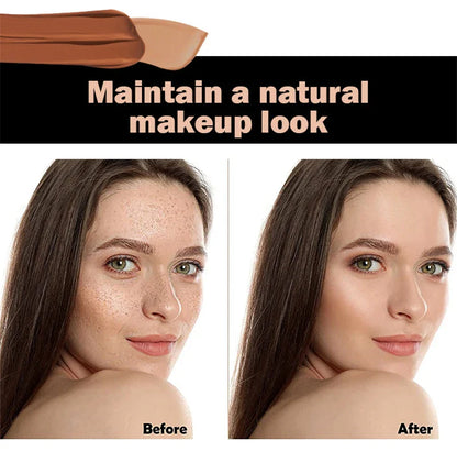 Nude Waterproof BB Cream Foundation – Oil-Control, Blemish-Covering, Long-Lasting Brightening Concealer Base