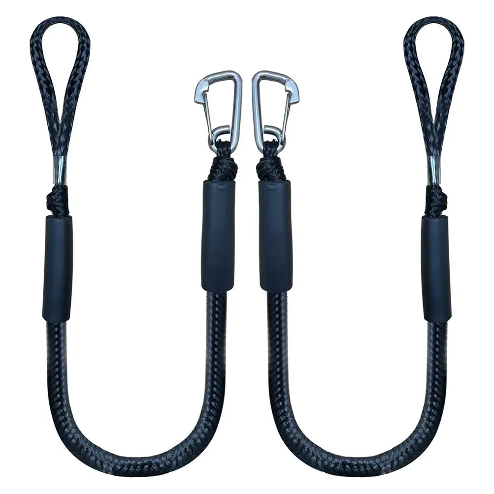 Boat Bungee Dock Lines — Kayak, Jet Ski & Power Boat Mooring Rope Accessories