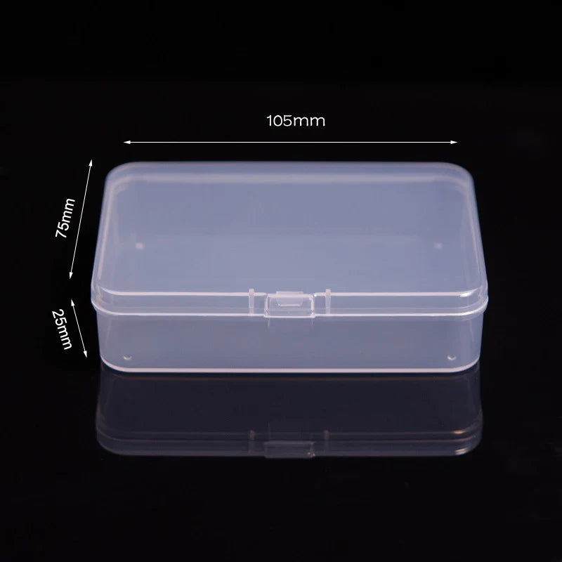 Multifunctional Acrylic Card Storage Box – 12x10.5cm Display Case with 2 Compartments, Holds 400 Postcards or Photos