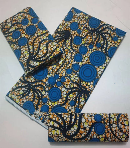 High Quality African Wax Print Fabric - 100% Cotton Soft Ankara Real Wax Fashion Material