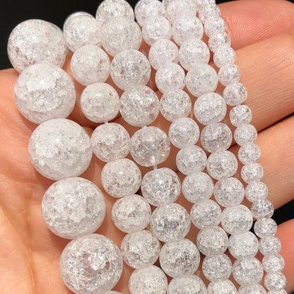 Natural Flame Stone Beads - Yooperlite & Fire Sodalite Loose Spacer Beads for DIY Bracelets and Necklaces