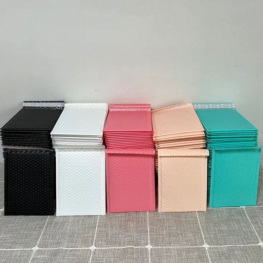 10 Pack 25x30cm Self-Seal Bubble Mailers - Waterproof Padded Envelopes for Secure Shipping and Packaging