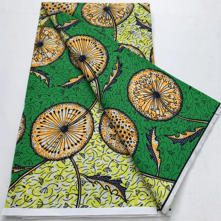 African Wax Print Fabric - Nigerian Ankara Batik Dutch Fabric for Women’s Dresses & Sewing Materials