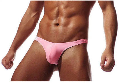 Men’s Breathable Low Cut Briefs – Soft Stretch Skin-Friendly Sexy Thong Underwear for Daily Comfort Fit