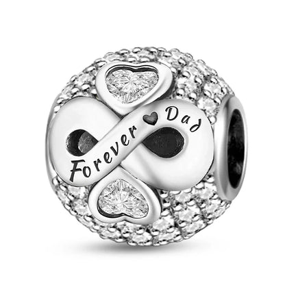 925 Sterling Silver Paw Heart Charm - Zircon Red Love Pendant Bead for DIY Bracelets & Women’s Fine Jewelry