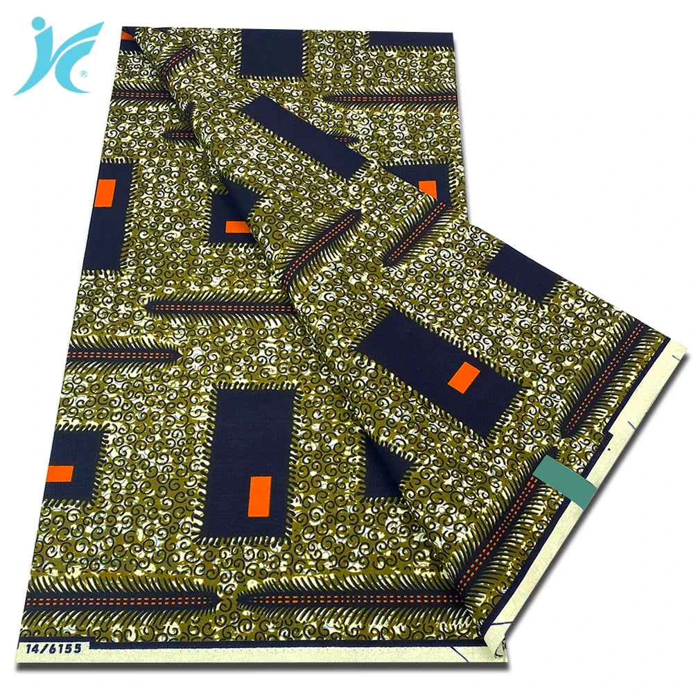 2026 African Real Wax Fabric - 100% Cotton Nigerian Ankara Dutch Batik Sewing Cloth