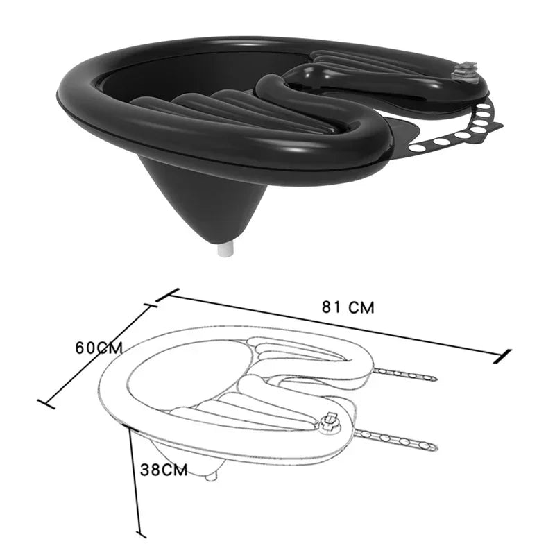 Inflatable Hair Washing Basin – Portable PVC Foldable Shampoo Basin for Pregnant Women, Elderly & Patients