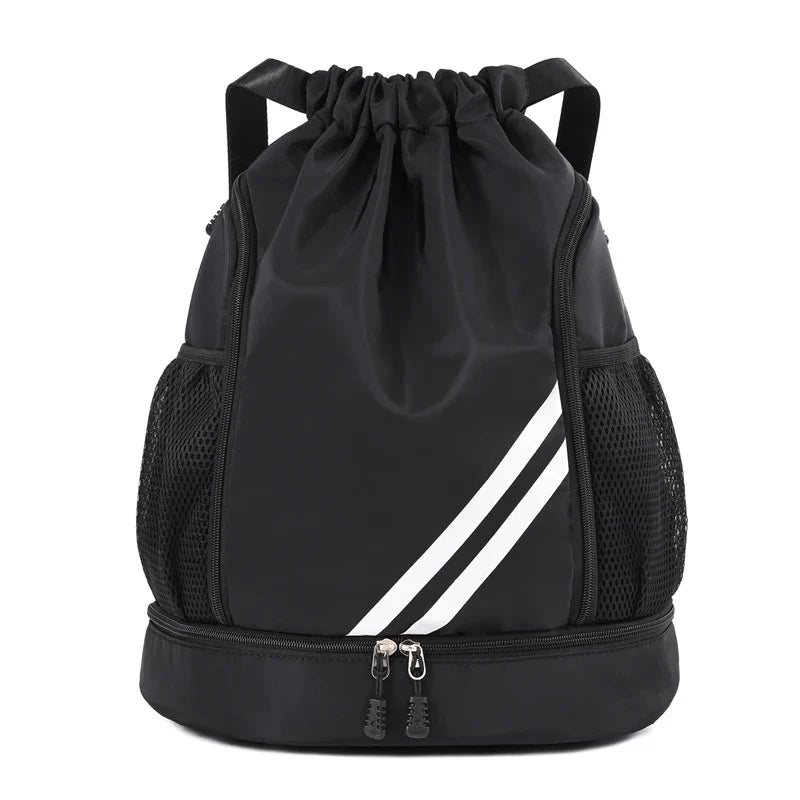 Fitness & Sports Backpack | Gym Bag for Women & Men, Basketball, Soccer, Football Storage with Drawstring Training Knapsack