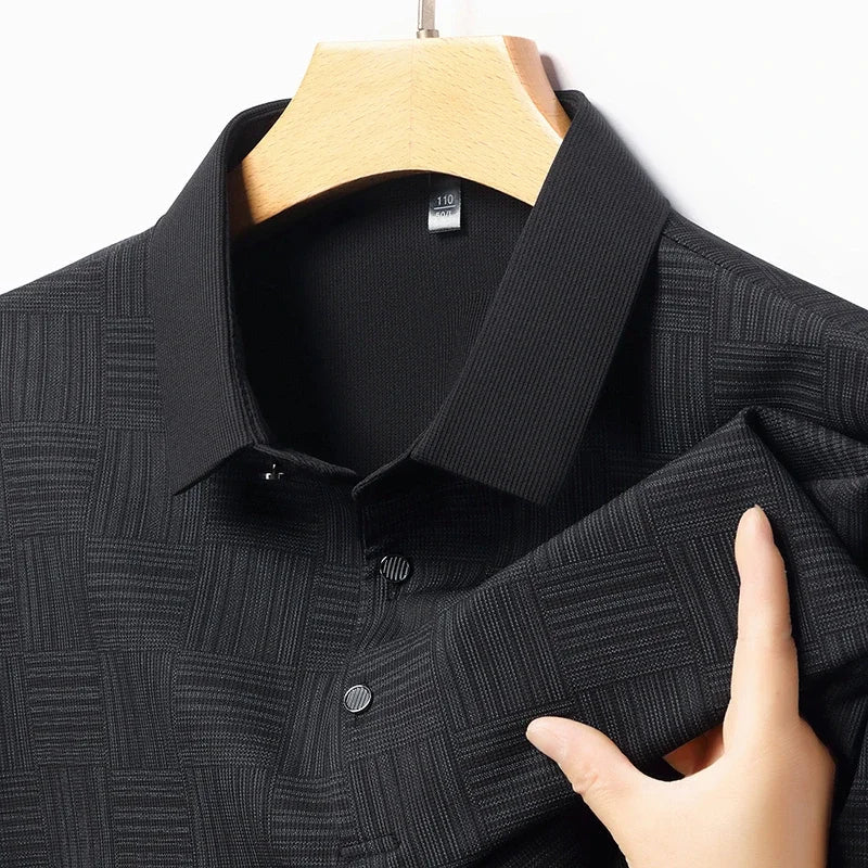 Men's Printed Business Casual Polo Shirt - 2026 Short Sleeve Breathable Fashion Top