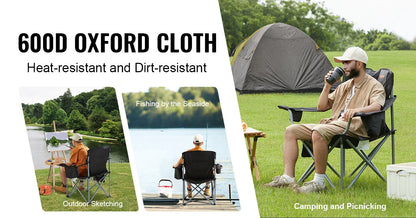 SucceBuy Outdoor Camping Chair — Ultralight Folding Portable Chair, 350lbs High Load, Ideal for Beach, Hiking, Picnic, Travel, and Fishing