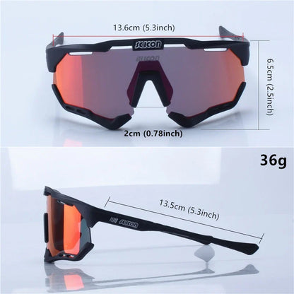 SCICON Cycling Glasses – UV400 Outdoor Sports Sunglasses for Men & Women, MTB & Road Bike Goggles Eyewear