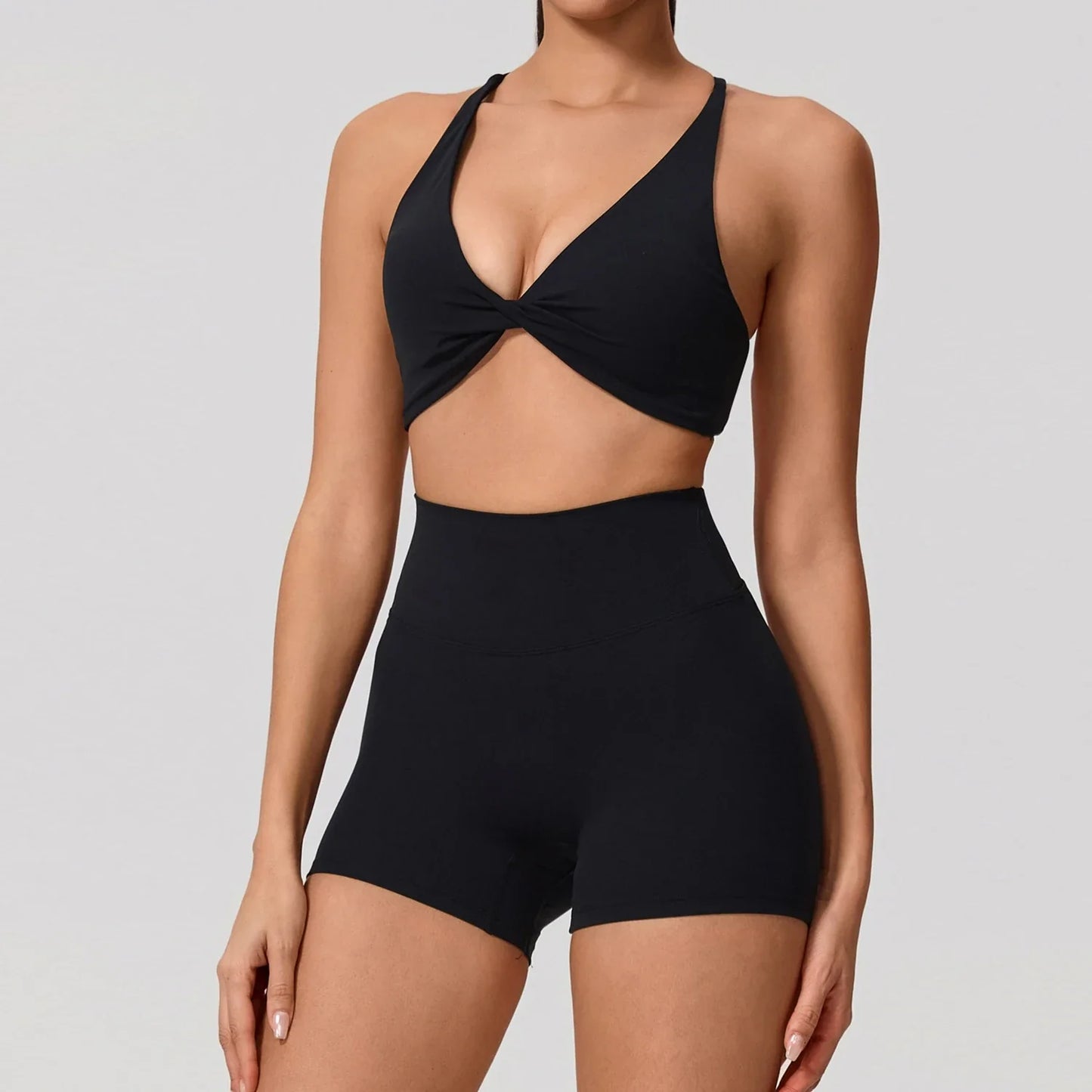2Pcs Women's Yoga Sports Set - Quick Dry Long Sleeve Workout Tracksuit for Gym & Running