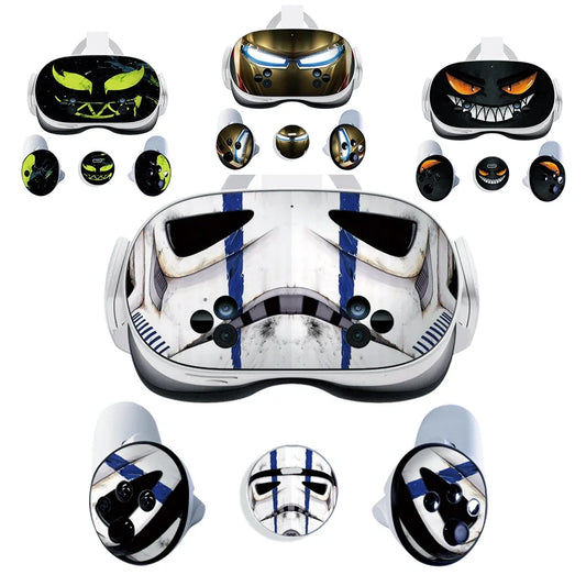 Skin Stickers for Meta Quest 3S VR Headset & Controllers – Vinyl Protective Decals with Halloween Pattern for Oculus 3S